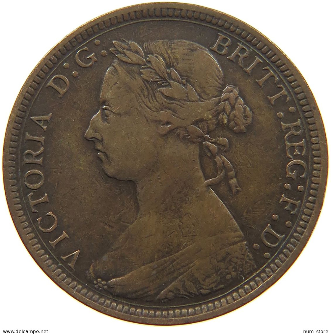 GREAT BRITAIN HALFPENNY 1887 Victoria 1837-1901 #c061 0019 - C. 1/2 Penny