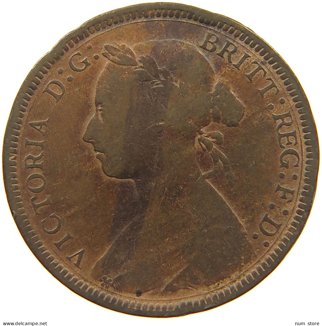 GREAT BRITAIN HALFPENNY 1887 Victoria 1837-1901 #c036 0115 - C. 1/2 Penny