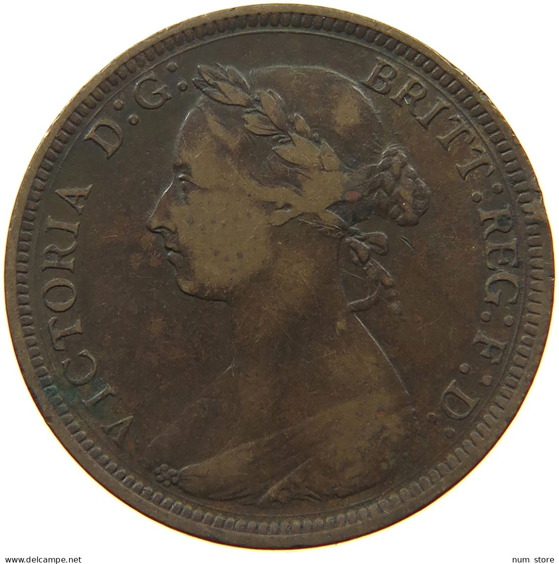 GREAT BRITAIN HALFPENNY 1887 Victoria 1837-1901 #a011 0379 - C. 1/2 Penny