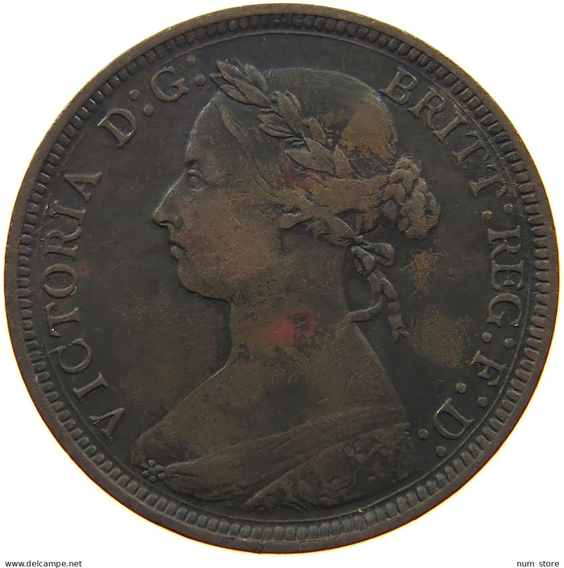 GREAT BRITAIN HALFPENNY 1887 Victoria 1837-1901 #a010 0455 - C. 1/2 Penny