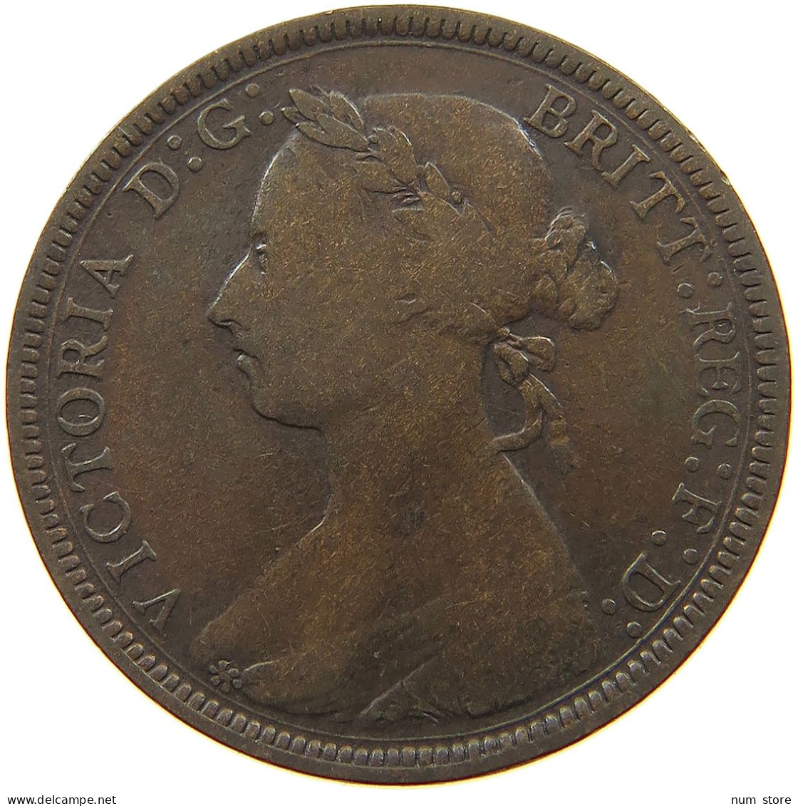 GREAT BRITAIN HALFPENNY 1887 Victoria 1837-1901 #a009 0211 - C. 1/2 Penny