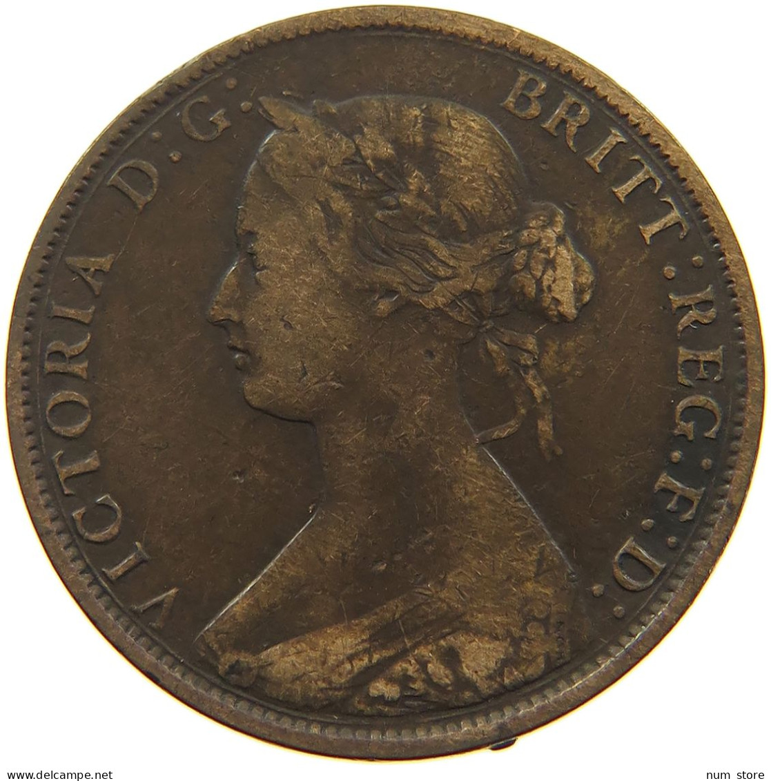 GREAT BRITAIN HALFPENNY 1862 Victoria 1837-1901 #a066 0273 - C. 1/2 Penny