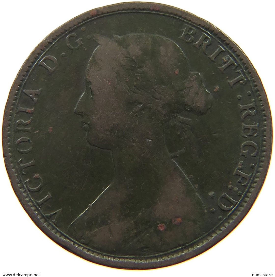 GREAT BRITAIN HALFPENNY 1862 Victoria 1837-1901 #a010 0549 - C. 1/2 Penny