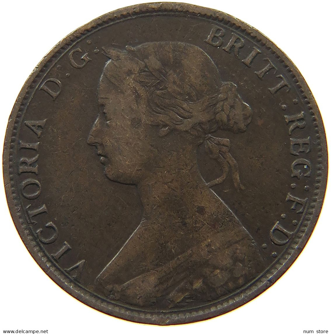 GREAT BRITAIN HALFPENNY 1862 Victoria 1837-1901 #a009 0197 - C. 1/2 Penny