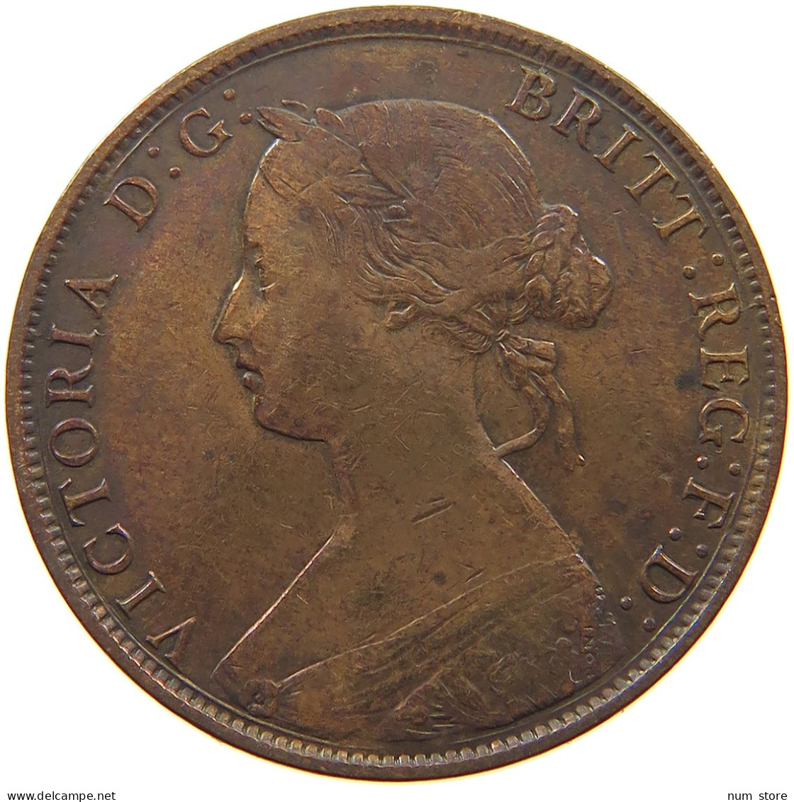 GREAT BRITAIN HALFPENNY 1862 Victoria 1837-1901 #a002 0419 - C. 1/2 Penny