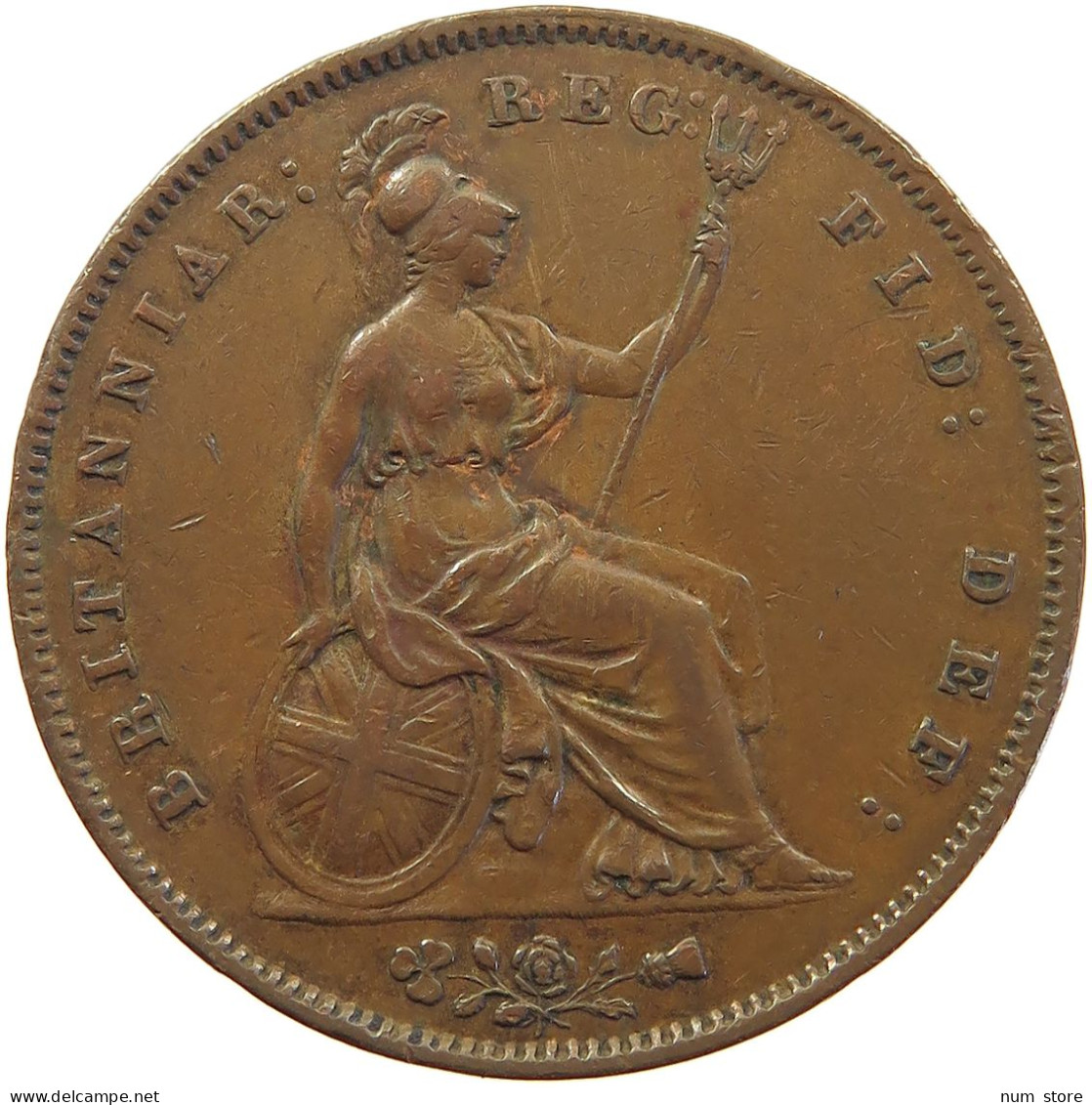 GREAT BRITAIN HALFPENNY 1858 Victoria 1837-1901 #sm05 0317 - C. 1/2 Penny
