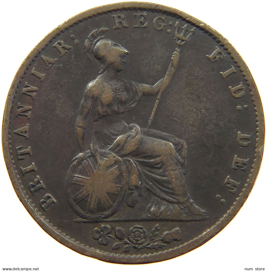 GREAT BRITAIN HALFPENNY 1855 Victoria 1837-1901 #s010 0283 - C. 1/2 Penny