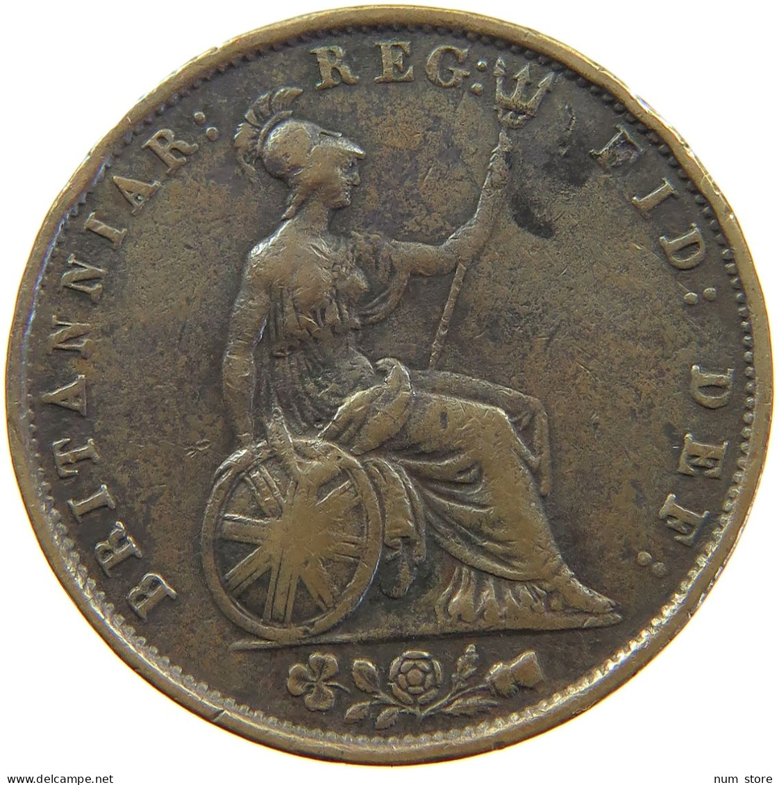 GREAT BRITAIN HALFPENNY 1855 Victoria 1837-1901 #s010 0259 - C. 1/2 Penny