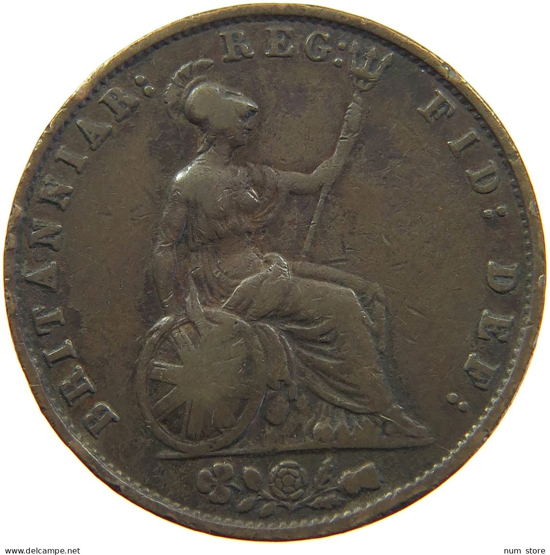 GREAT BRITAIN HALFPENNY 1855 Victoria 1837-1901 #s010 0273 - C. 1/2 Penny