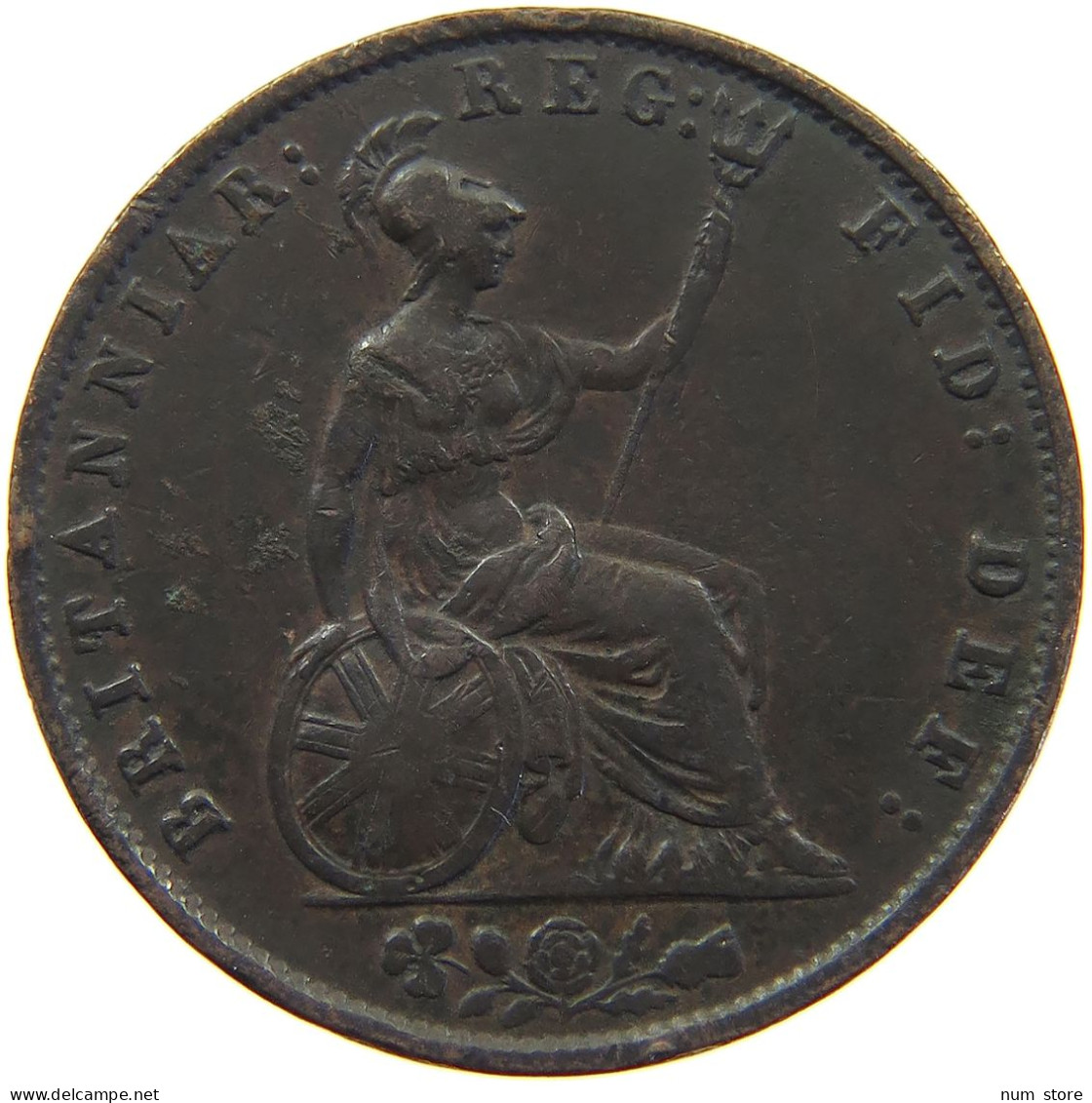 GREAT BRITAIN HALFPENNY 1855 Victoria 1837-1901 #c046 0075 - C. 1/2 Penny