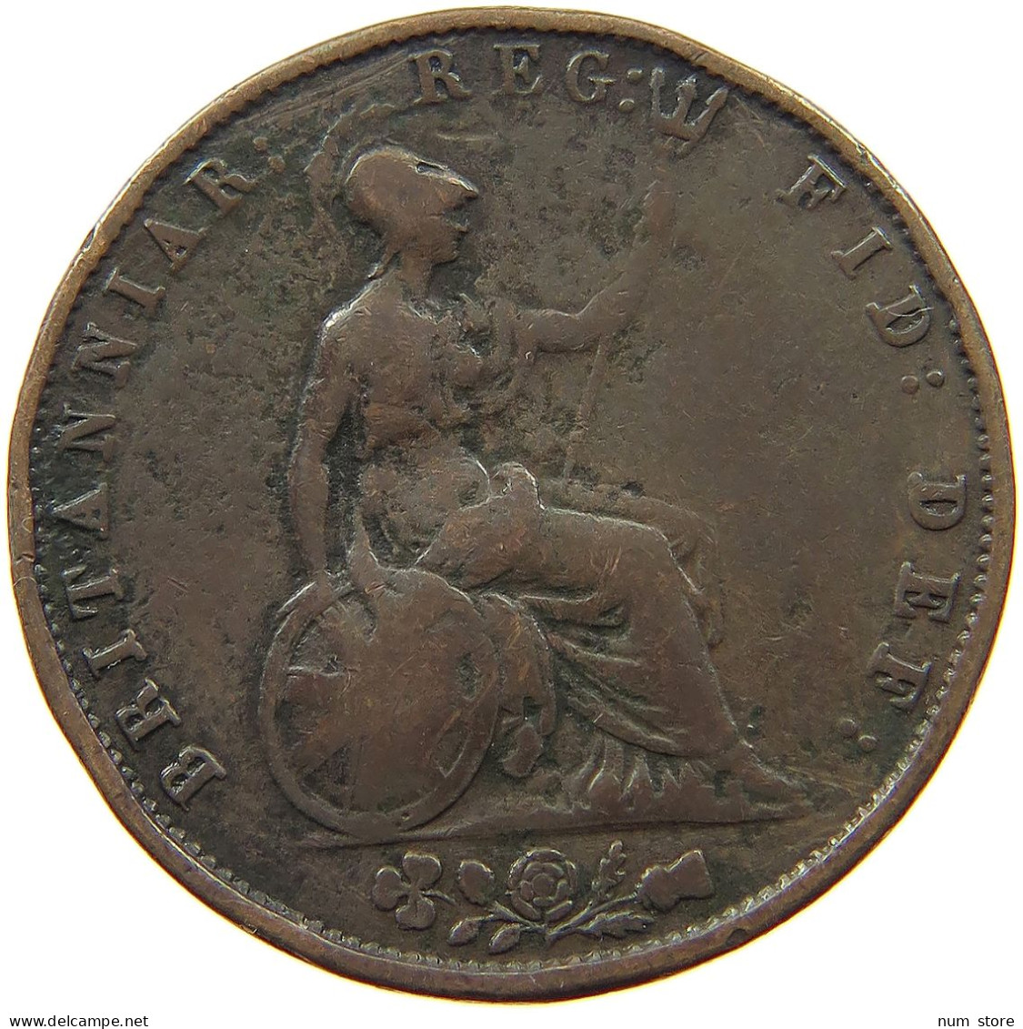 GREAT BRITAIN HALFPENNY 1855 Victoria 1837-1901 #a009 0261 - C. 1/2 Penny