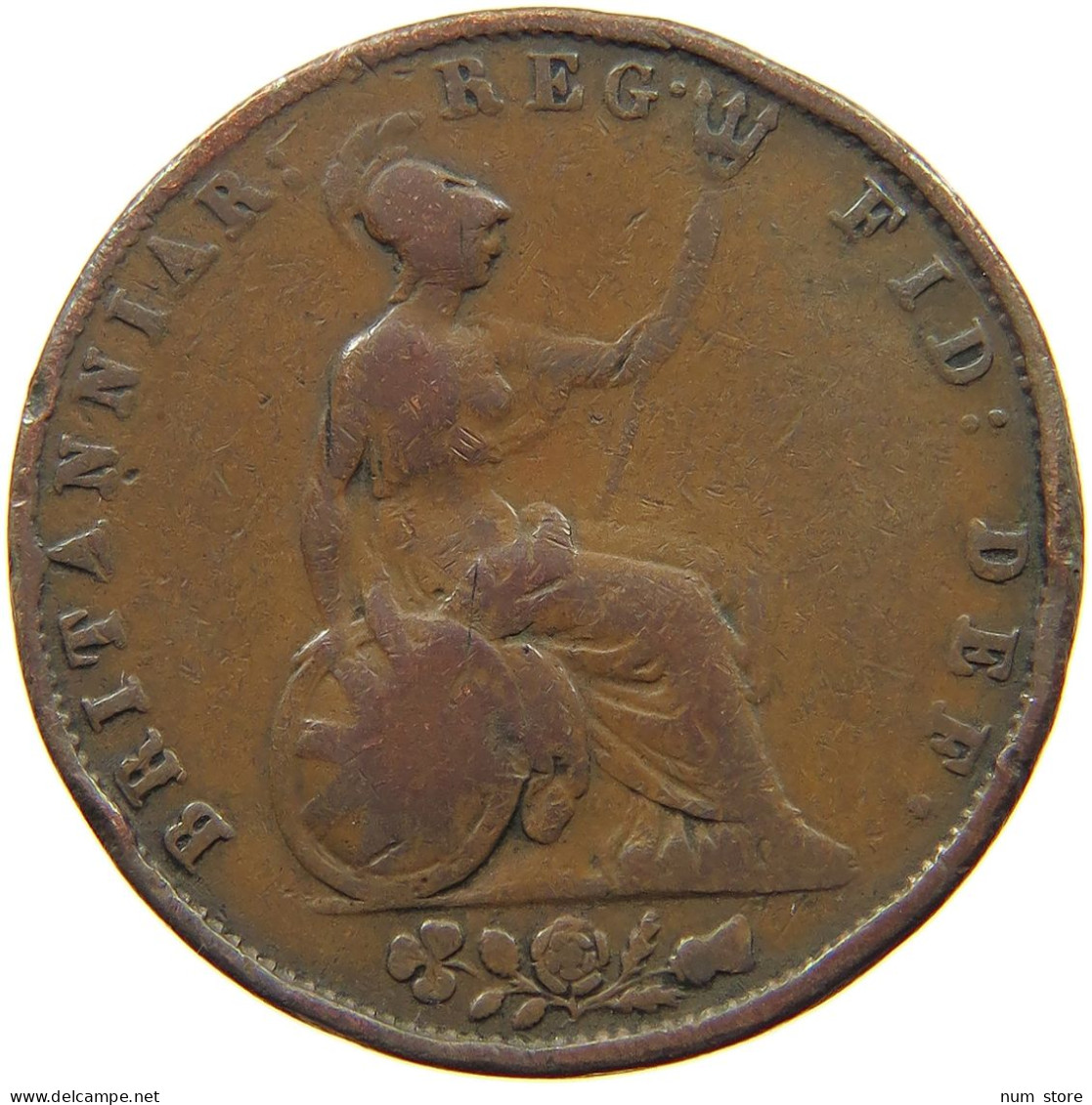 GREAT BRITAIN HALFPENNY 1854 Victoria 1837-1901 #a095 0235 - C. 1/2 Penny