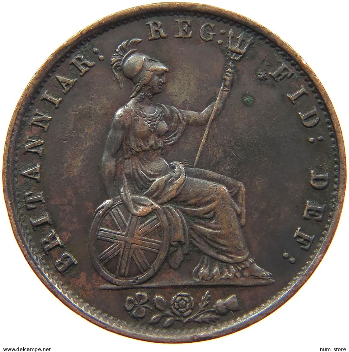 GREAT BRITAIN HALFPENNY 1853 Victoria 1837-1901 #t017 0229 - C. 1/2 Penny