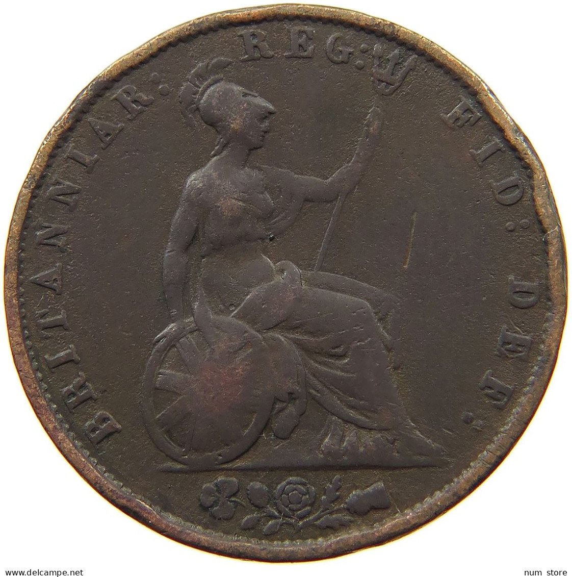 GREAT BRITAIN HALFPENNY 1854 Victoria 1837-1901 #a009 0085 - C. 1/2 Penny