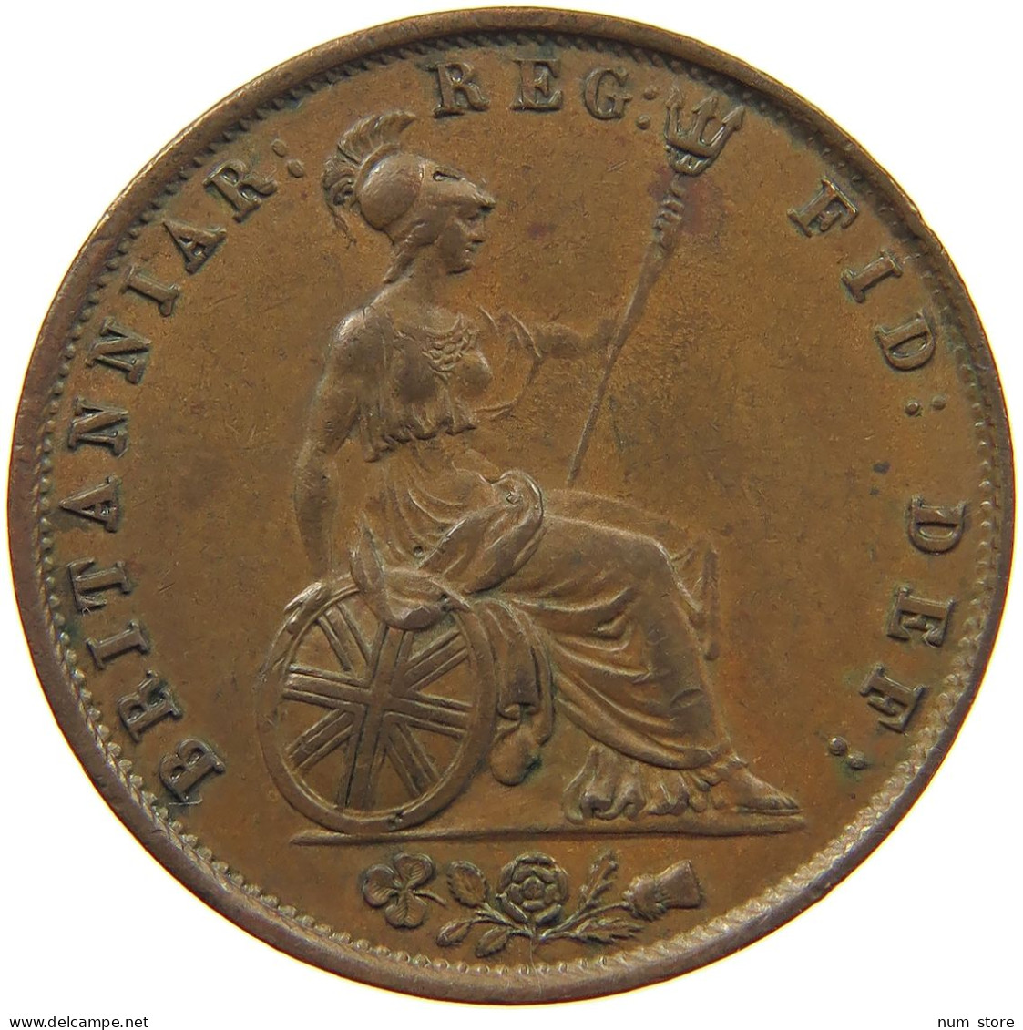 GREAT BRITAIN HALFPENNY 1853 Victoria 1837-1901 #t002 0107 - C. 1/2 Penny