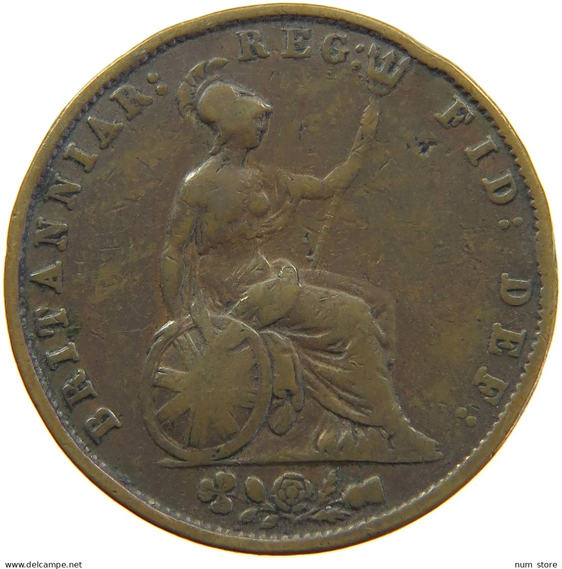 GREAT BRITAIN HALFPENNY 1853 Victoria 1837-1901 #s010 0279 - C. 1/2 Penny
