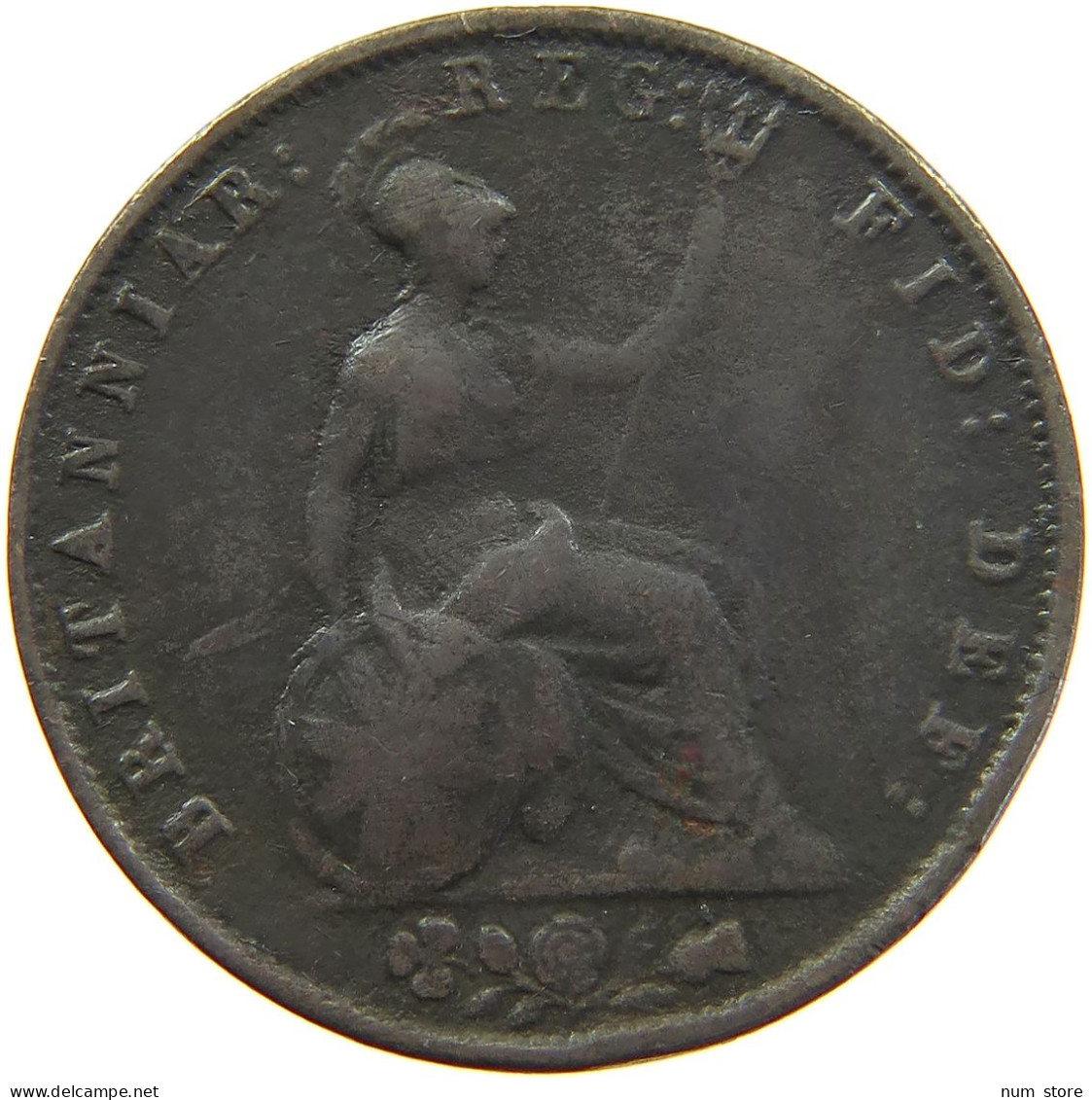 GREAT BRITAIN HALFPENNY 1853 Victoria 1837-1901 #s010 0275 - C. 1/2 Penny