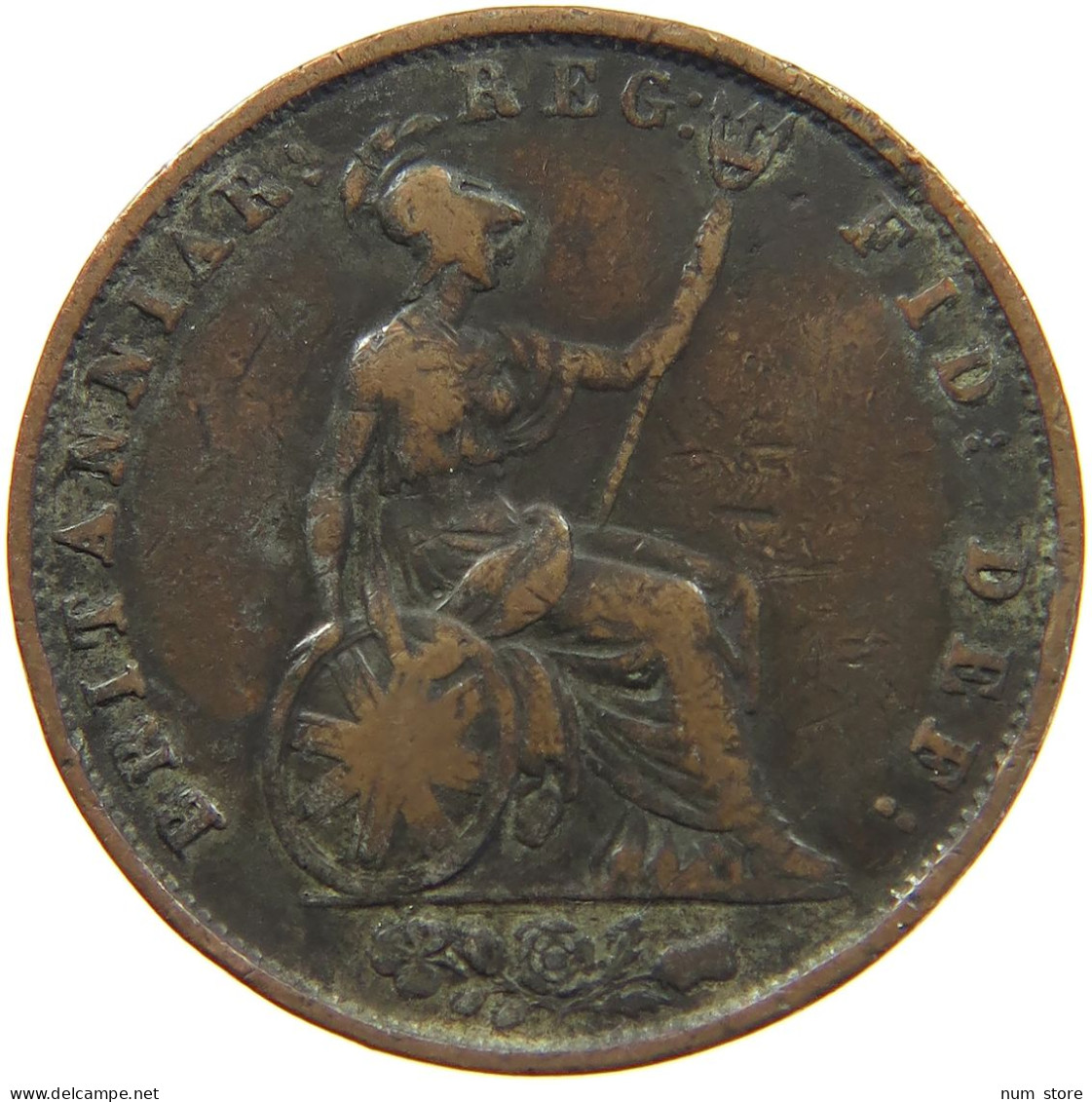 GREAT BRITAIN HALFPENNY 1853 Victoria 1837-1901 #c020 0215 - C. 1/2 Penny