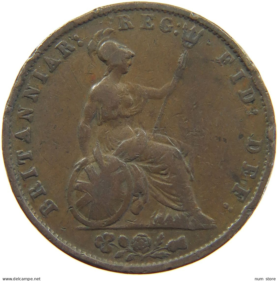 GREAT BRITAIN HALFPENNY 1853 Victoria 1837-1901 #c046 0073 - C. 1/2 Penny