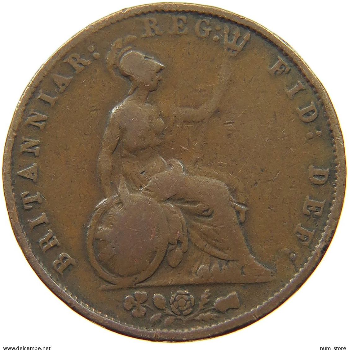GREAT BRITAIN HALFPENNY 1853 Victoria 1837-1901 #a009 0073 - C. 1/2 Penny