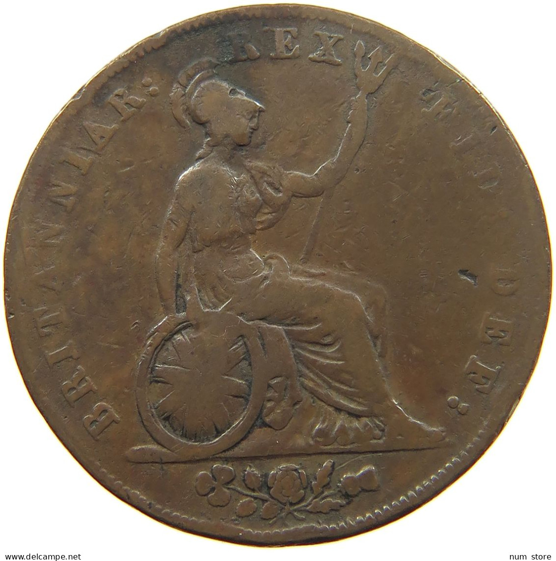 GREAT BRITAIN HALFPENNY 1826 GEORGE IV. (1820-1830) #c003 0191 - C. 1/2 Penny