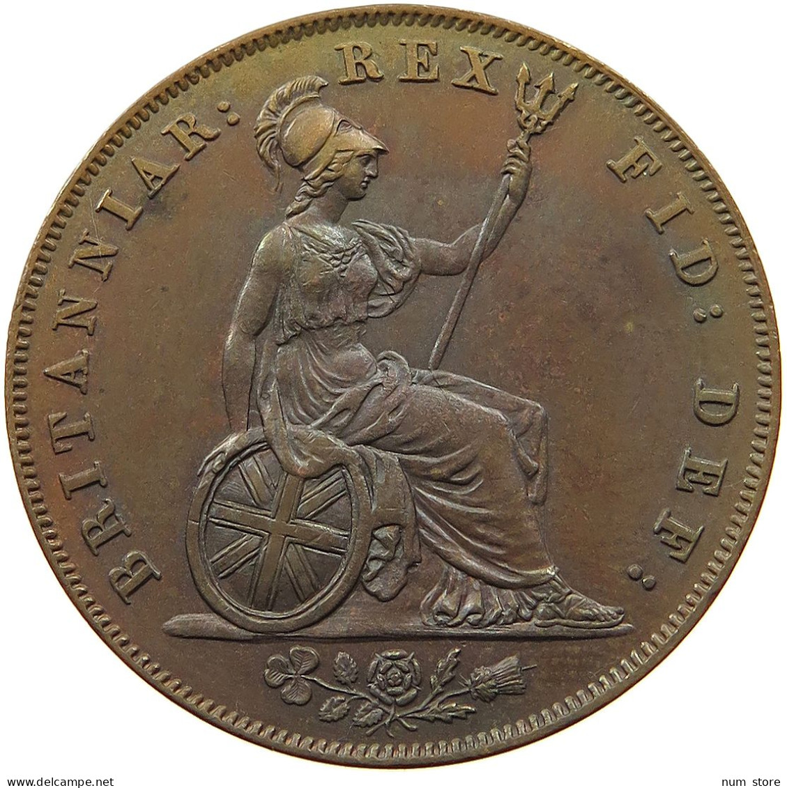 GREAT BRITAIN HALFPENNY 1826 GEORGE IV. (1820-1830) #t058 0513 - C. 1/2 Penny