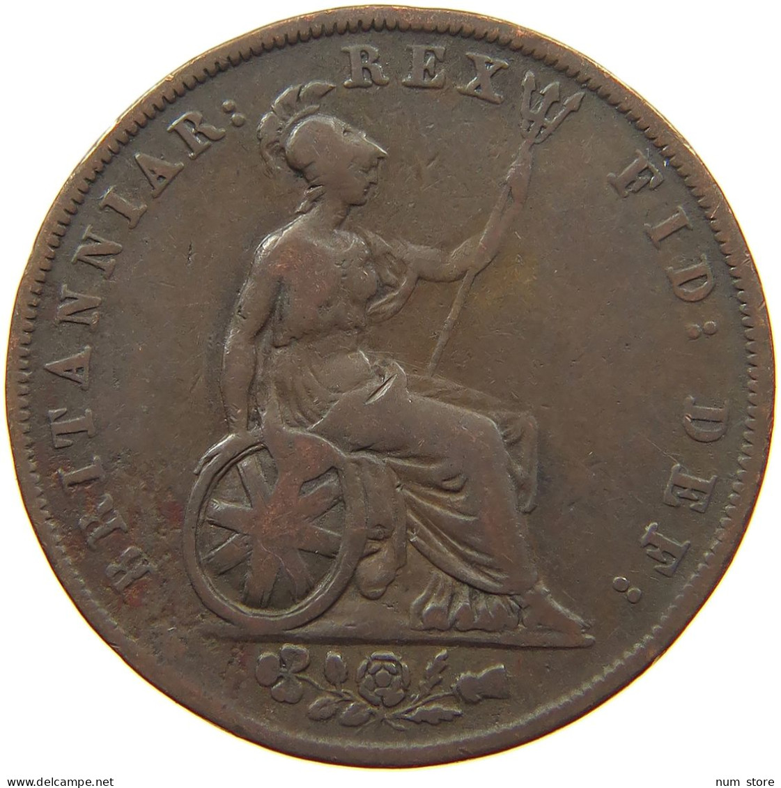 GREAT BRITAIN HALFPENNY 1826 GEORGE IV. (1820-1830) #s077 0227 - C. 1/2 Penny