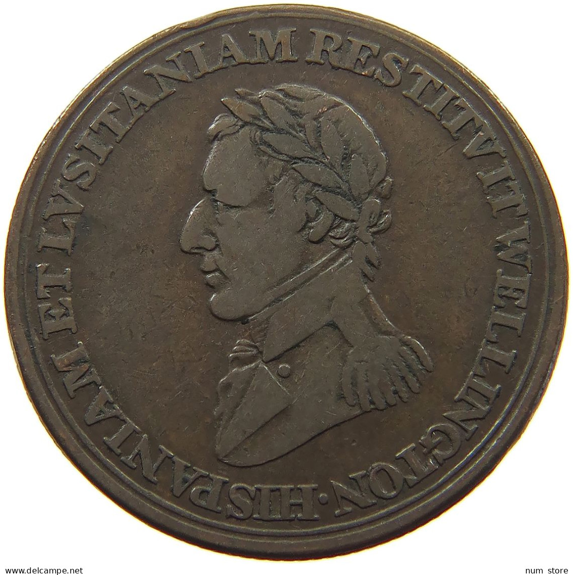 GREAT BRITAIN HALFPENNY 1812 GEORGE III. 1760-1820 WELLINGTON #s075 0737 - B. 1/2 Penny