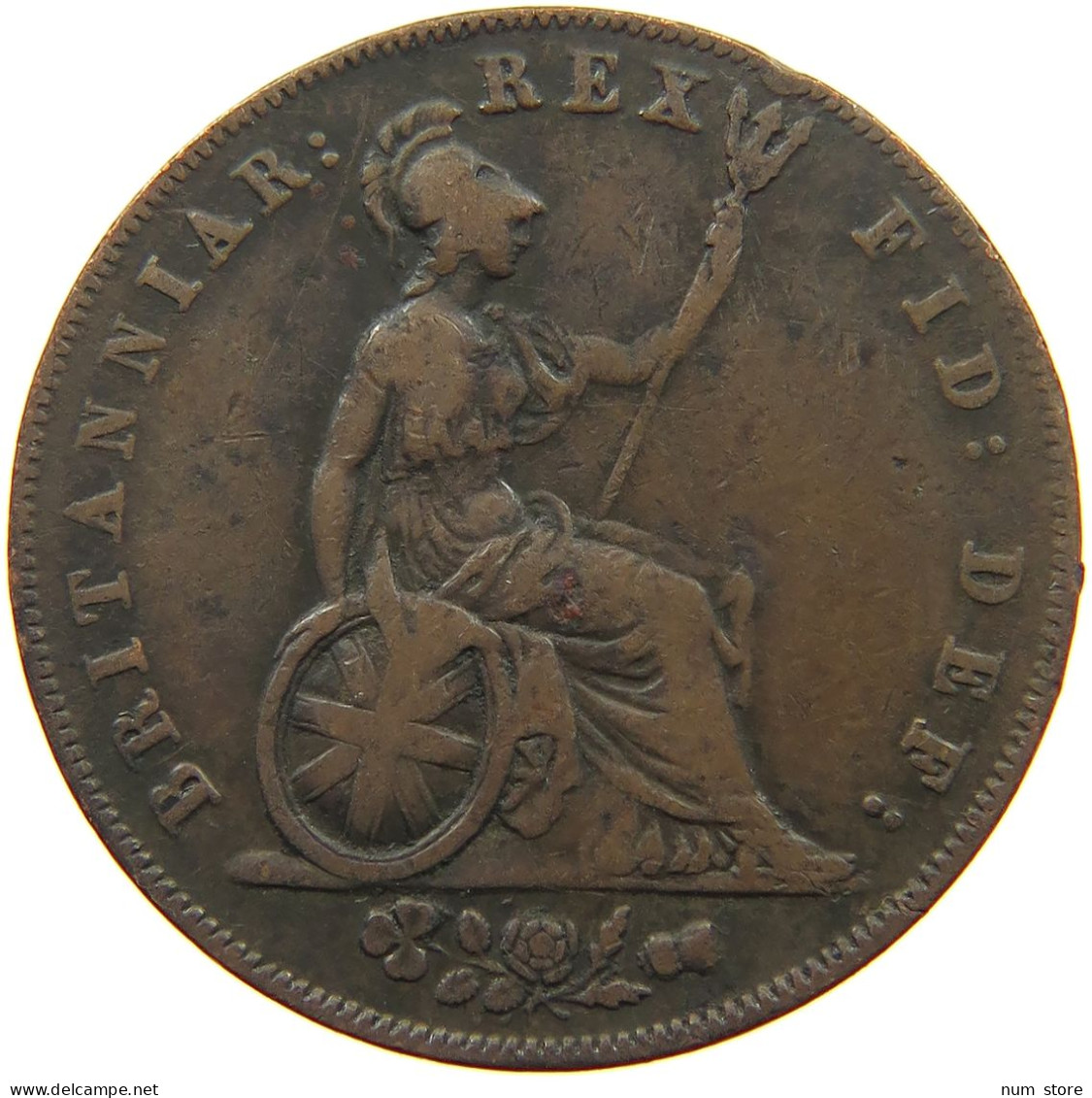 GREAT BRITAIN HALFPENNY 1826 GEORGE IV. (1820-1830) #a095 0025 - C. 1/2 Penny