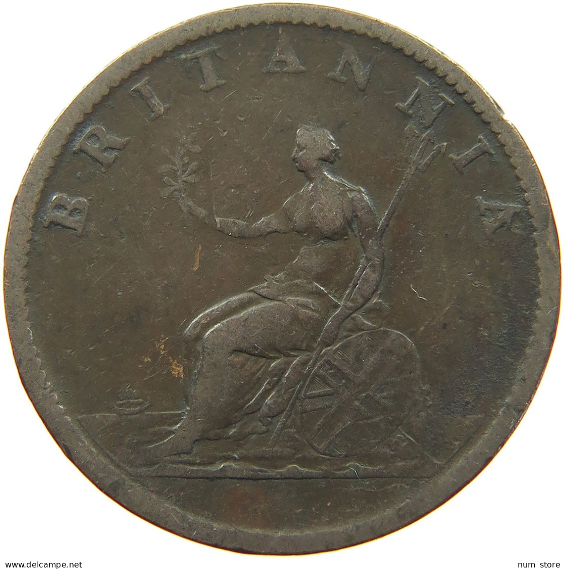 GREAT BRITAIN HALFPENNY 1807 GEORGE III. 1760-1820 #a031 0391 - B. 1/2 Penny