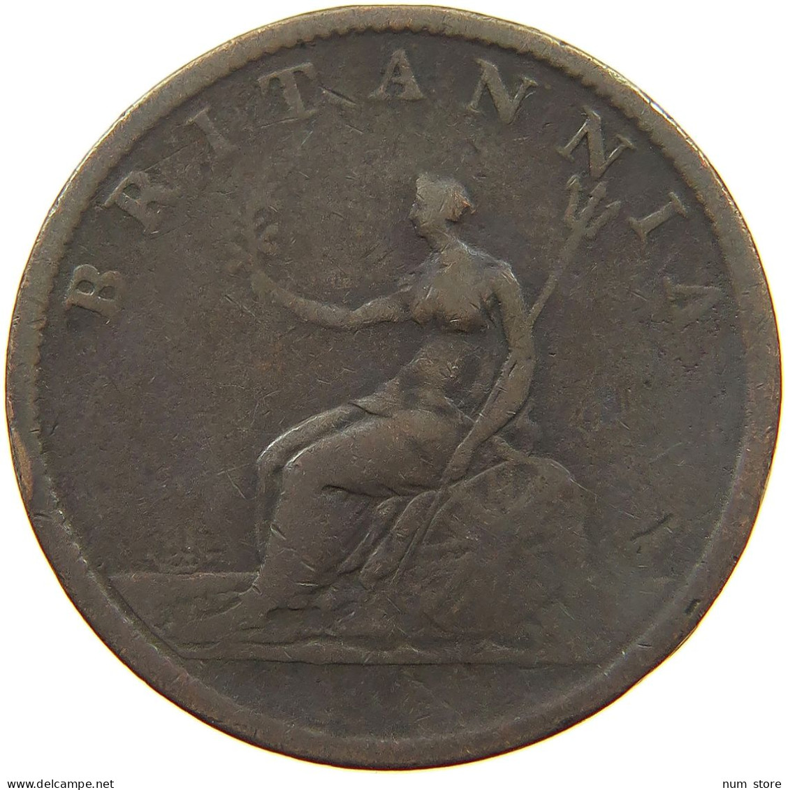 GREAT BRITAIN HALFPENNY 1807 GEORGE III. 1760-1820 #a009 0235 - B. 1/2 Penny