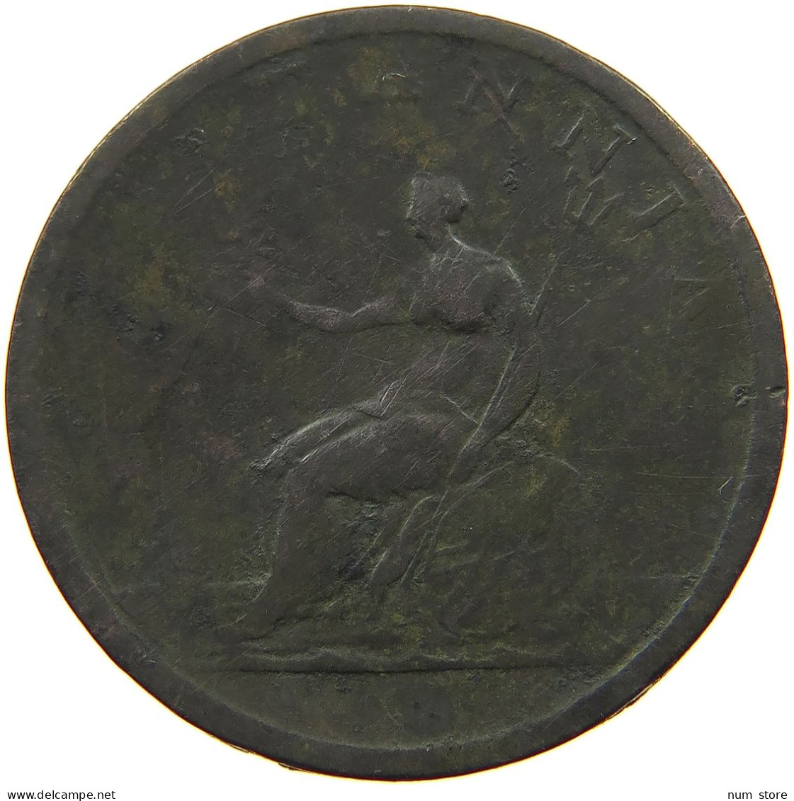 GREAT BRITAIN HALFPENNY 1807 GEORGE III. 1760-1820 #a009 0049 - B. 1/2 Penny