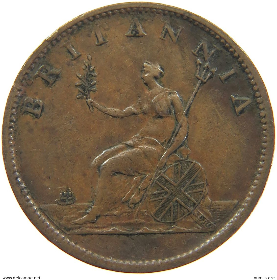 GREAT BRITAIN HALFPENNY 1807 Georg III. 1760-1820 #t020 0307 - B. 1/2 Penny