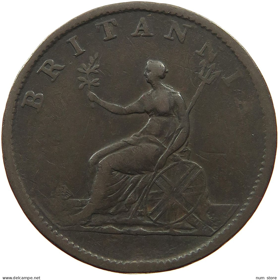 GREAT BRITAIN HALFPENNY 1806 GEORGE III. 1760-1820 #t057 0029 - B. 1/2 Penny