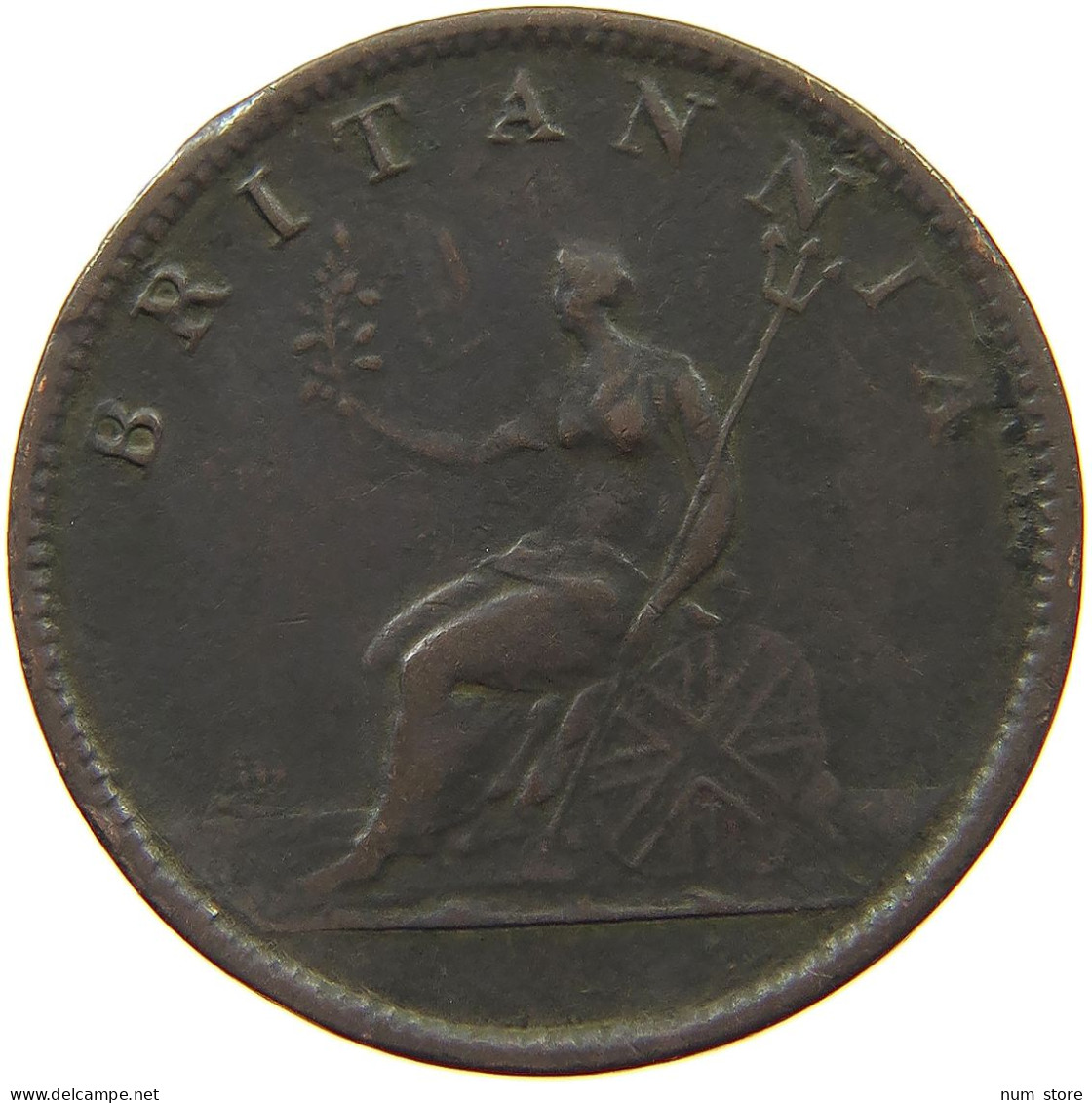 GREAT BRITAIN HALFPENNY 1806 GEORGE III. 1760-1820 #a009 0229 - B. 1/2 Penny