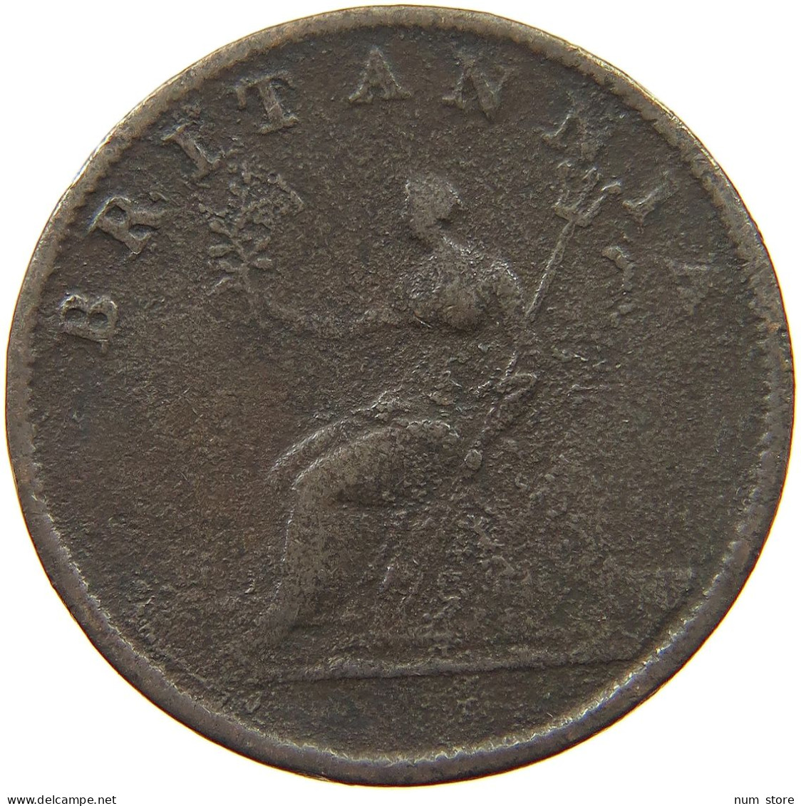 GREAT BRITAIN HALFPENNY 1806 GEORGE III. 1760-1820 #a009 0103 - B. 1/2 Penny