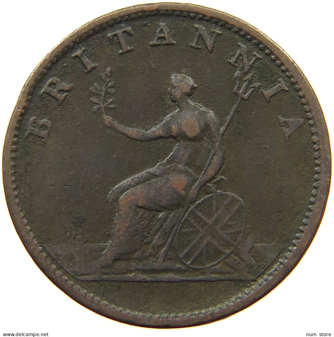 GREAT BRITAIN HALFPENNY 1806 GEORGE III. 1760-1820 #a008 0157 - B. 1/2 Penny