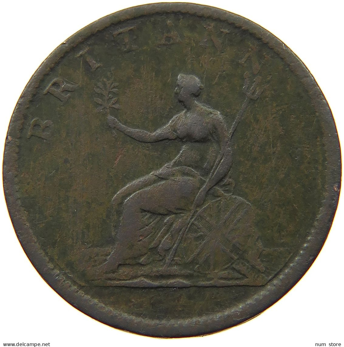 GREAT BRITAIN HALFPENNY 1806 GEORGE III. 1760-1820 #a008 0153 - B. 1/2 Penny