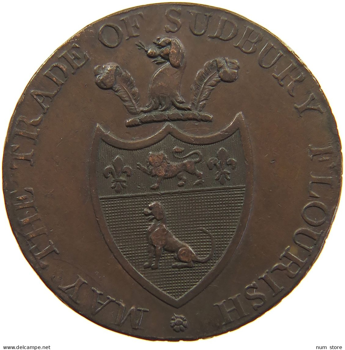 GREAT BRITAIN HALFPENNY 1793 GEORGE III. 1760-1820 SUDBURY #t138 0029 - B. 1/2 Penny