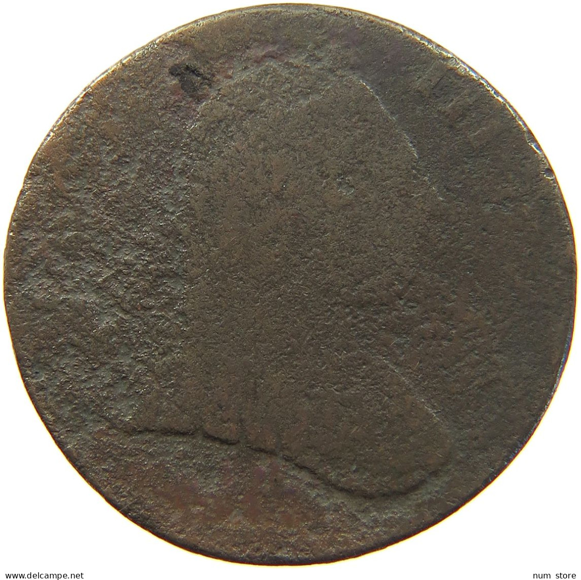 GREAT BRITAIN HALFPENNY 1775 GEORGE III. 1760-1820 EVASION #s017 0279 - B. 1/2 Penny