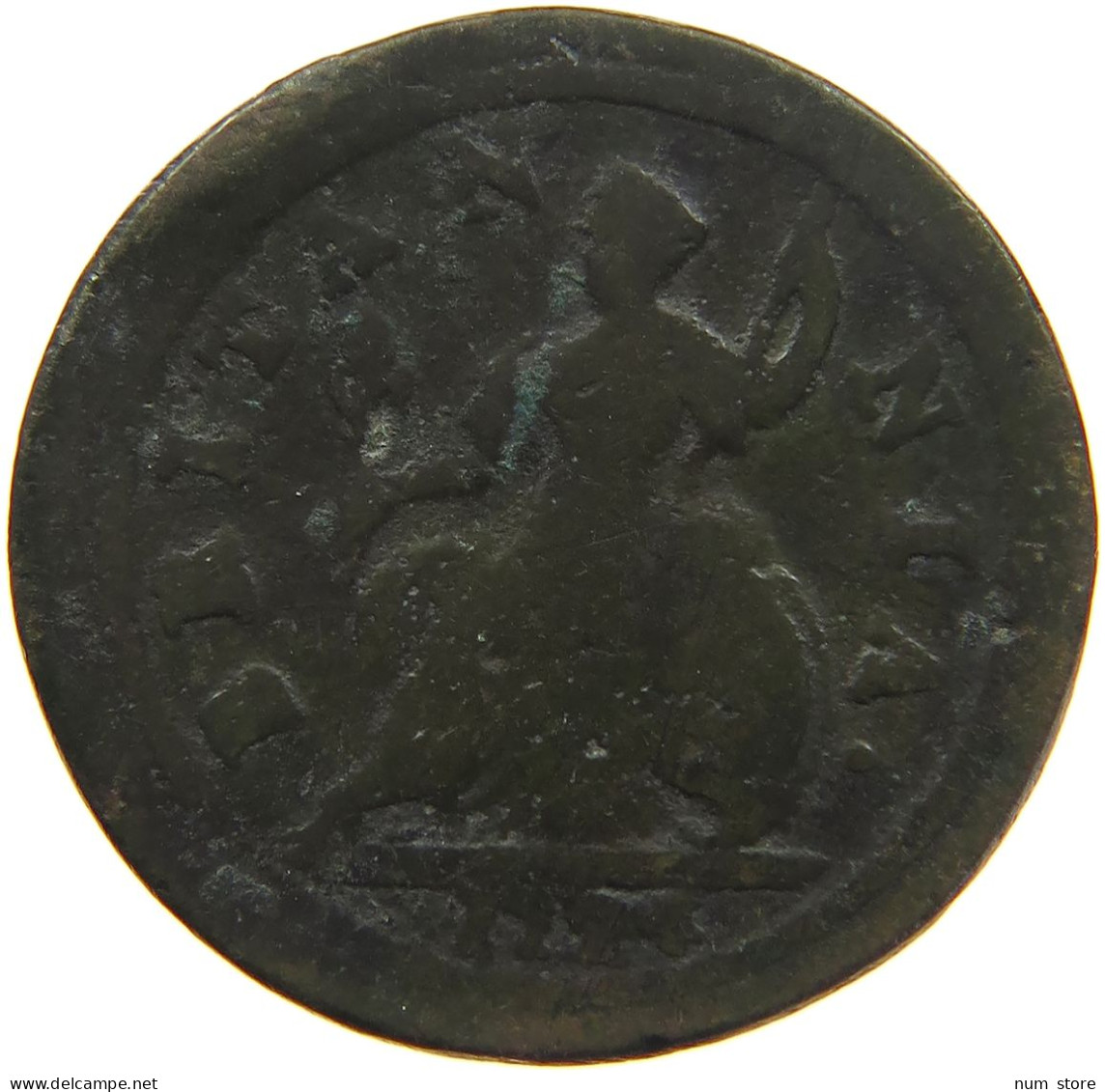 GREAT BRITAIN HALFPENNY 1724 George I. (1714-1727) #c029 0031 - B. 1/2 Penny