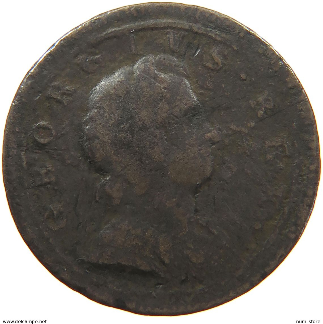 GREAT BRITAIN HALFPENNY 1723 George I. (1714-1727) #t021 0251 - B. 1/2 Penny