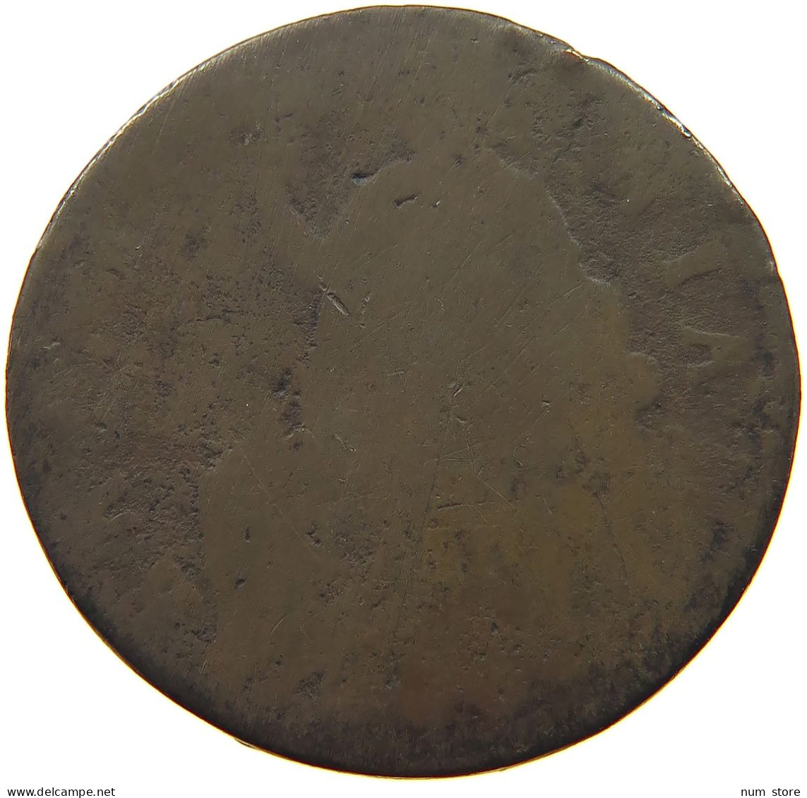 GREAT BRITAIN HALFPENNY  WILLIAM III. (1694-1702) #s060 0039 - B. 1/2 Penny