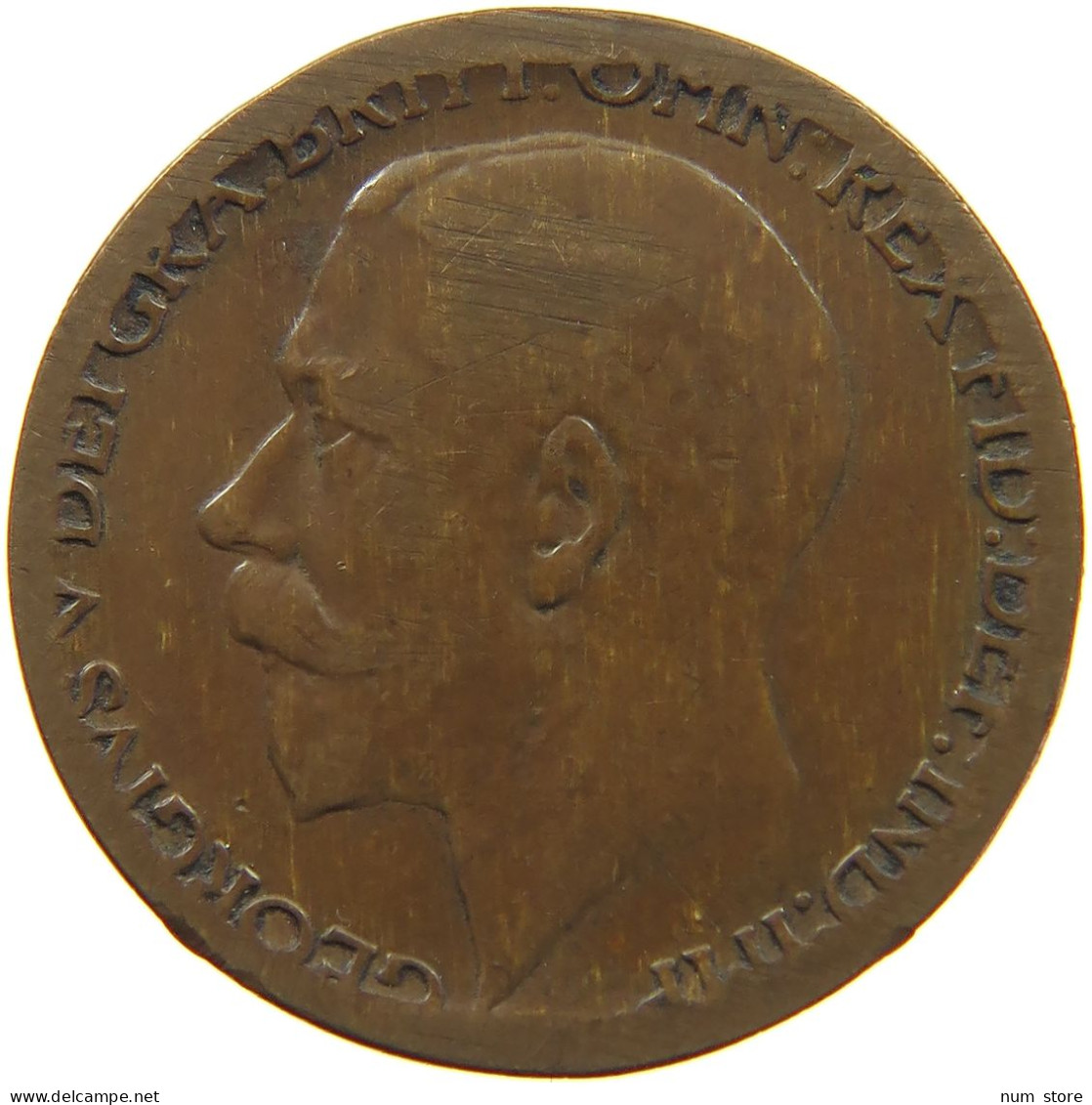 GREAT BRITAIN HALFPENNY  George V. (1910-1936) #c032 0625 - C. 1/2 Penny