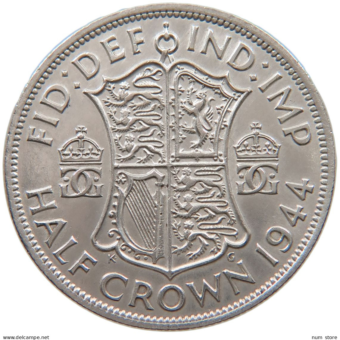 GREAT BRITAIN HALFCROWN 1944 George VI. (1936-1952) #t156 0457 - K. 1/2 Crown