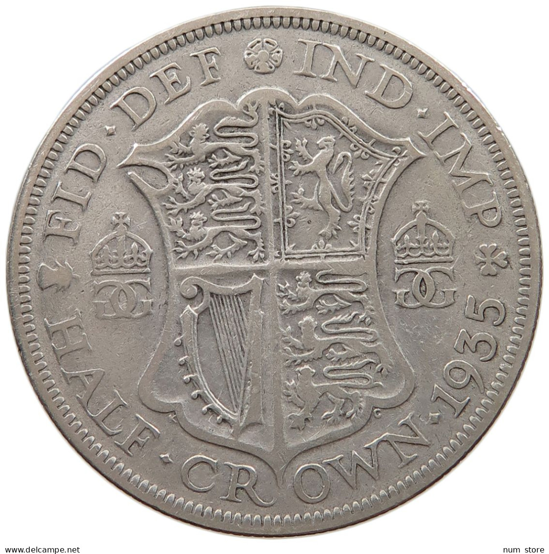 GREAT BRITAIN HALFCROWN 1935 George V. (1910-1936) #a057 0665 - K. 1/2 Crown