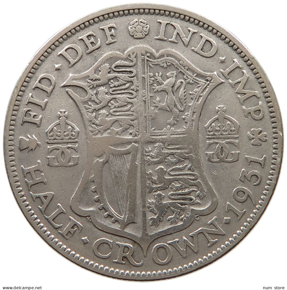 GREAT BRITAIN HALFCROWN 1931 George V. (1910-1936) #c081 0543 - K. 1/2 Crown