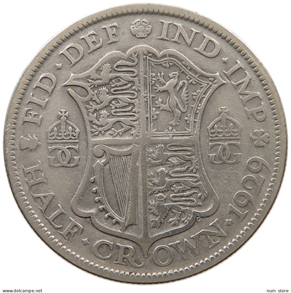 GREAT BRITAIN HALFCROWN 1929 George V. (1910-1936) #c081 0541 - K. 1/2 Crown