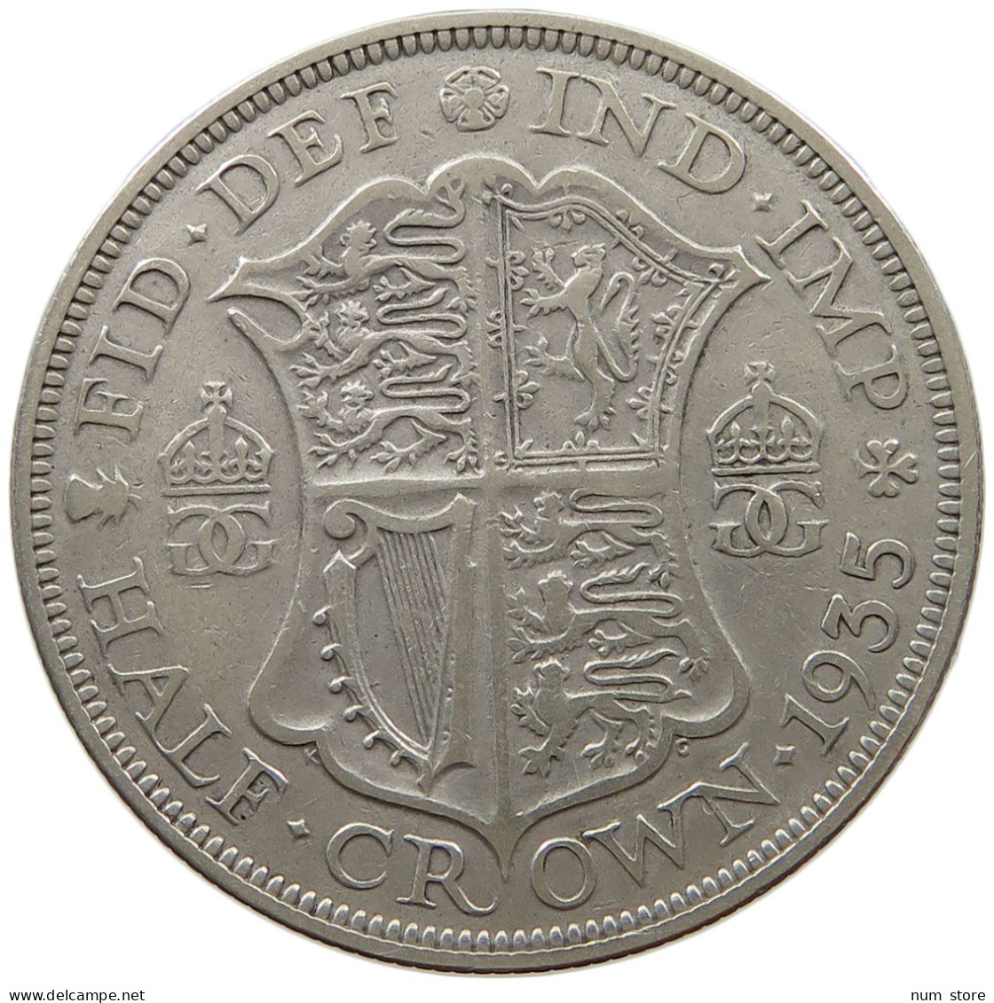 GREAT BRITAIN HALFCROWN 1935 George V. (1910-1936) #a082 0023 - K. 1/2 Crown