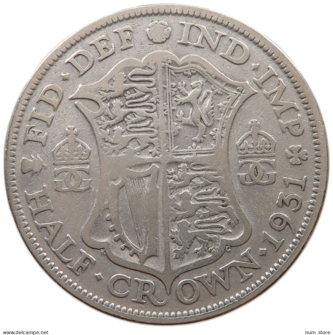 GREAT BRITAIN HALFCROWN 1931 George V. (1910-1936) #a057 0661 - K. 1/2 Crown